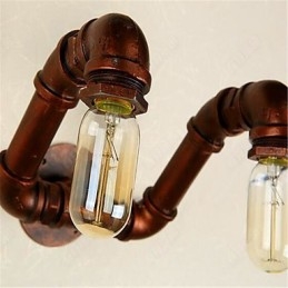American Bar Xiang Quarto Corredor Tubo de Água Luminária de Parede Retro Industrial Luminária de Parede de Ferro
