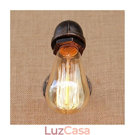 Nostalgia Simple Water Pipe Decorativo Pequeno Luminária de Parede Luz de Parede Nostalgia Simple Water Pipe Decorativo Pequeno Luminária de Parede Luz de Parede