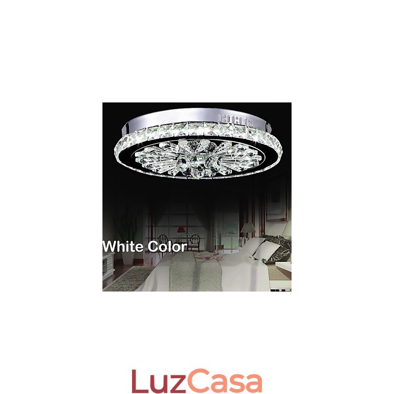 Cristal Flush Mount Moderno Contemporâneo Sala de Estar Cama Jantar Crianças Metal