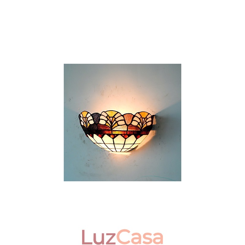 Retro Country Wall Lights Glass Shade Sala de estar Quarto Restaurante Café Bar Wall Spots