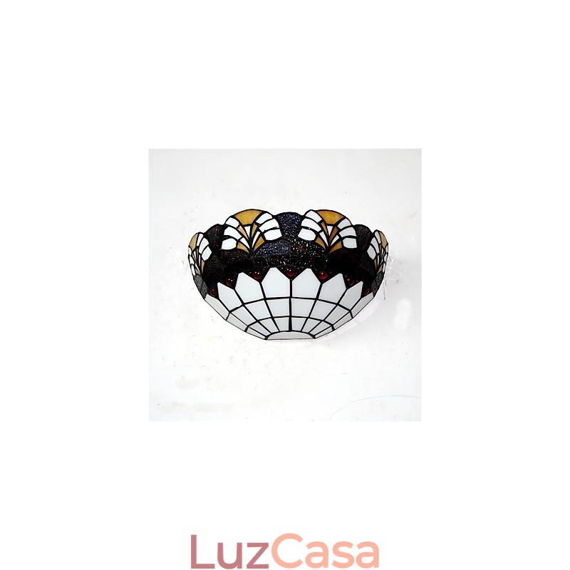Retro Country Wall Lights Glass Shade Sala de estar Quarto Restaurante Café Bar Wall Spots