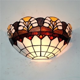 Retro Country Wall Lights Glass Shade Sala de estar Quarto Restaurante Café Bar Wall Spots