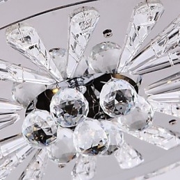 Cristal Flush Mount Moderno Contemporâneo Sala de Estar Cama Jantar Crianças Metal