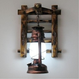Chinês retro nostalgia criativa iluminação querosene lâmpada lanternas arandelas de parede luz de parede