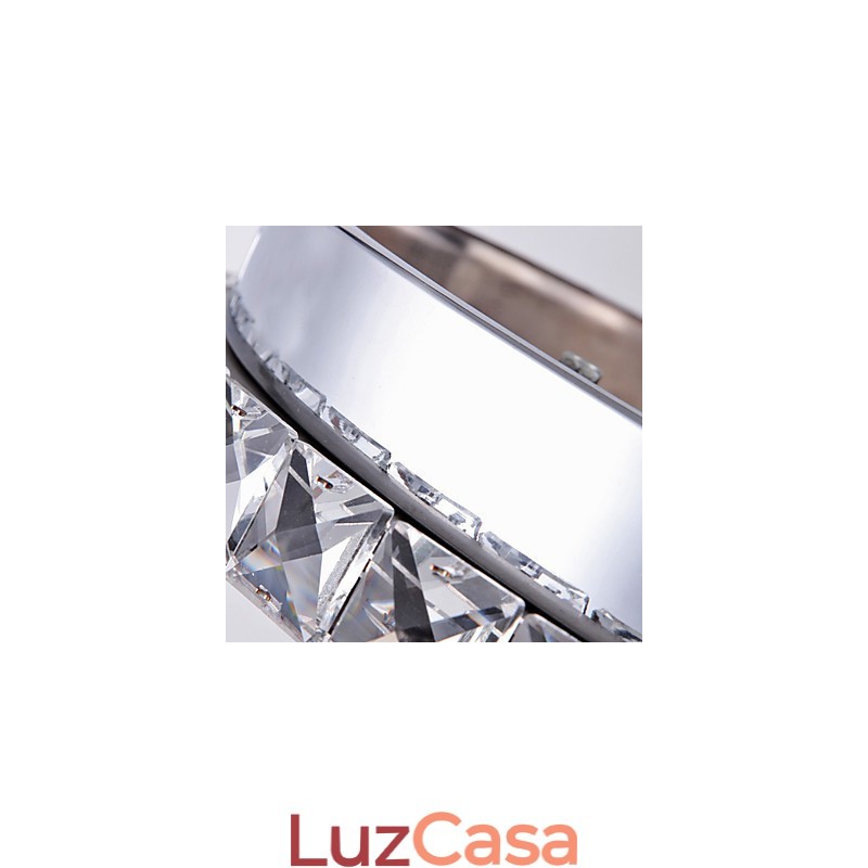 Cristal Flush Mount Moderno Contemporâneo Sala de Estar Cama Jantar Crianças Metal
