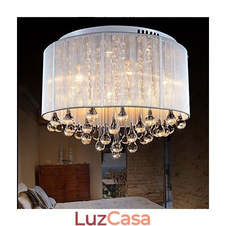 Luminária de teto romântica de cristal K9 Luminária de teto romântica de cristal K9
