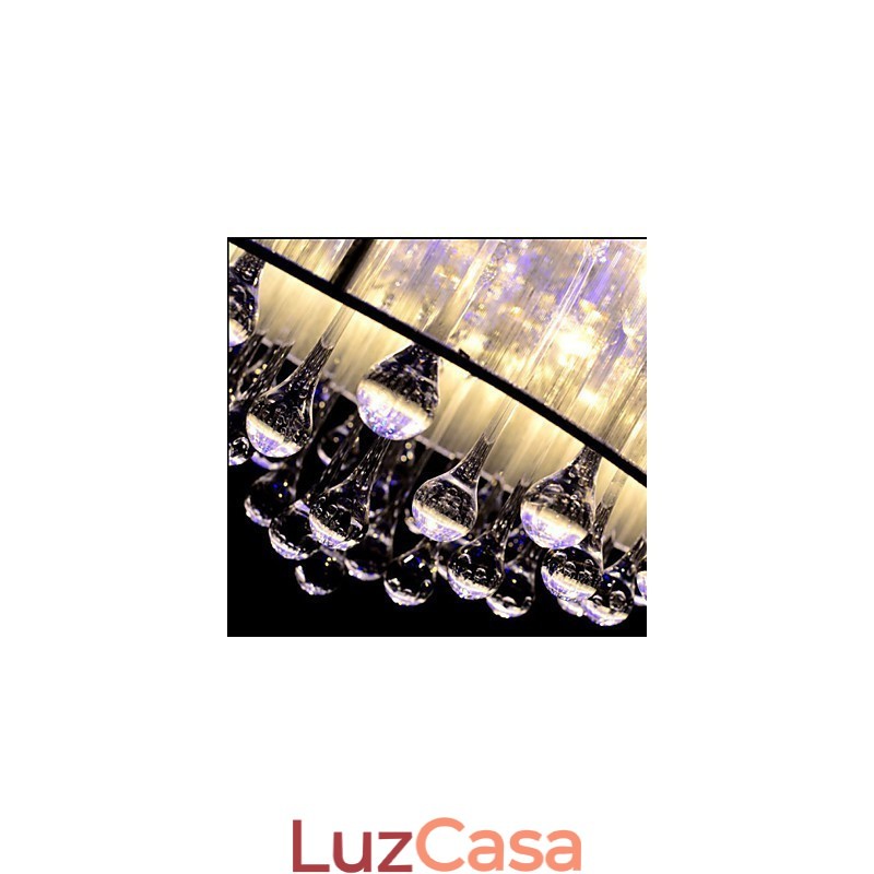 Luminária de teto romântica de cristal K9