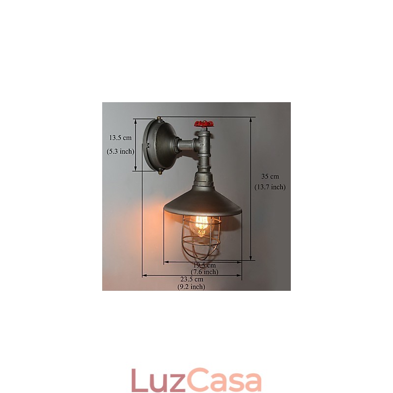 Nova luminária de parede estilo loft retrô vintage industrial Edison luminária pendente
