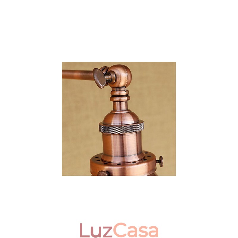 Braço longo Meio ferrugem Retro Criativo Nostalgic Retrátil Dobrável Arandelas de Parede Luz de Parede