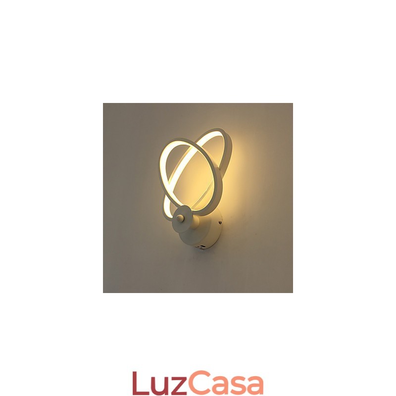Pintura contemporânea moderna integrada para arandelas de parede com luz ambiente