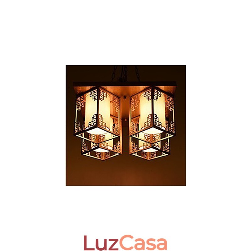 Uma atmosfera de iluminação de teto de ferro de lâmpadas de estilo chinês