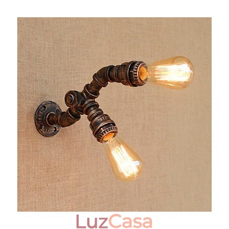 Pintura rústica de chalé para arandelas de parede com luz ambiente Pintura rústica de chalé para arandelas de parede com luz ambiente