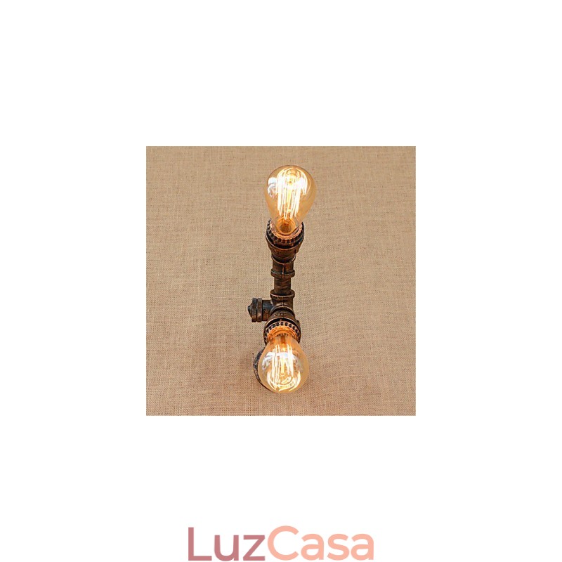 Pintura rústica de chalé para arandelas de parede com luz ambiente