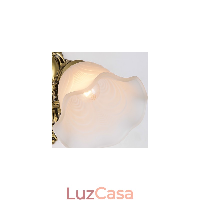 Recurso de pintura country para arandelas de parede estilo mini uplight, luminária de parede