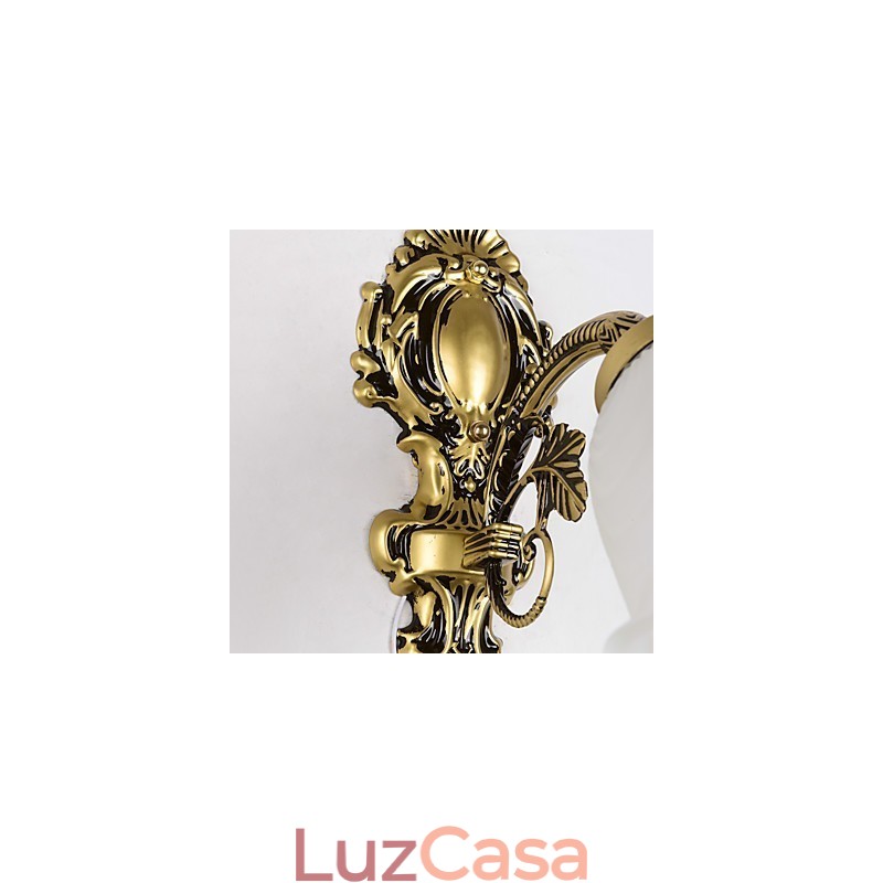 Recurso de pintura country para arandelas de parede estilo mini uplight, luminária de parede