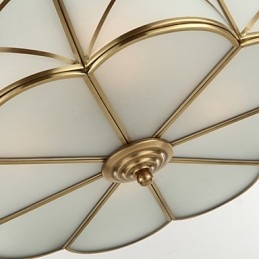 Tradicional clássico rústico lodge latão metal montagem embutida