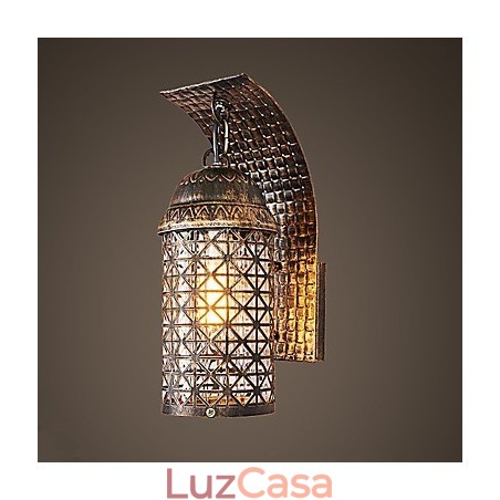 Pintura rústica de chalé para arandelas de parede estilo mini uplight, luminária de parede Pintura rústica de chalé para arandelas de parede estilo mini uplight, luminária de parede
