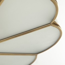 Tradicional clássico rústico lodge latão metal montagem embutida