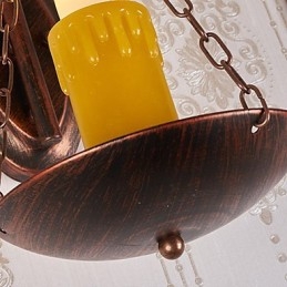 Pintura rústica de chalé para arandelas de parede estilo mini uplight, luminária de parede