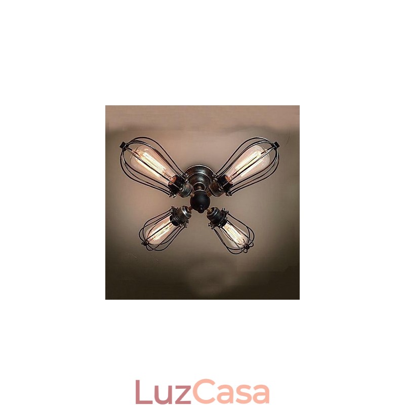 Pintura estilo vintage mini metal montagem embutida