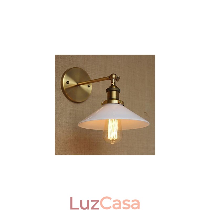 Moderno Contemporâneo Country Retro Antique Latão Recurso para Mini Estilo Ambiente Iluminação de Parede