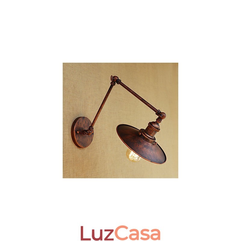 Pintura rústica estilo chalé country retrô para balanço com braço oscilante estilo mini e luz ambiente