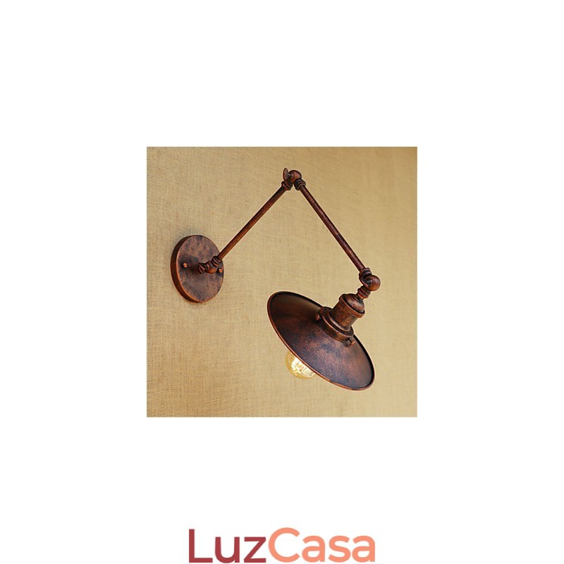 Pintura rústica estilo chalé country retrô para balanço com braço oscilante estilo mini e luz ambiente