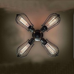 Pintura estilo vintage mini metal montagem embutida