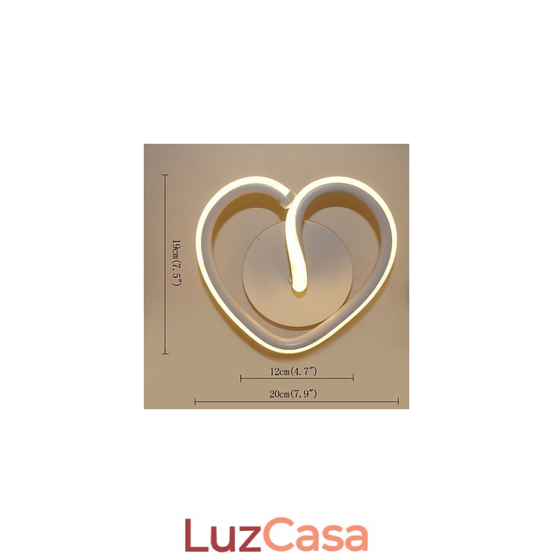 Luminária de cabeceira moderna e minimalista para quarto, luminária de parede, iluminação para varanda, corredor, escadas, sala de estar criativa