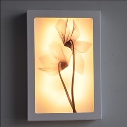 Pintura moderna contemporânea integrada, recurso de pintura contemporânea para arandelas de parede com luz ambiente