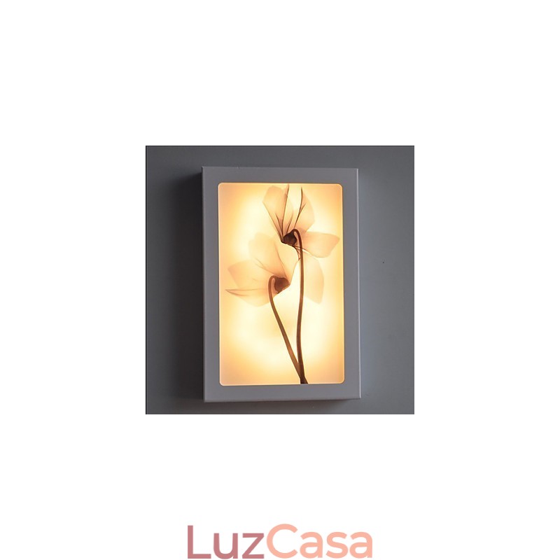 Pintura moderna contemporânea integrada, recurso de pintura contemporânea para arandelas de parede com luz ambiente