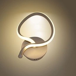 Luminária de parede moderna minimalista, luminária de cabeceira criativa para corredor, iluminação de alumínio