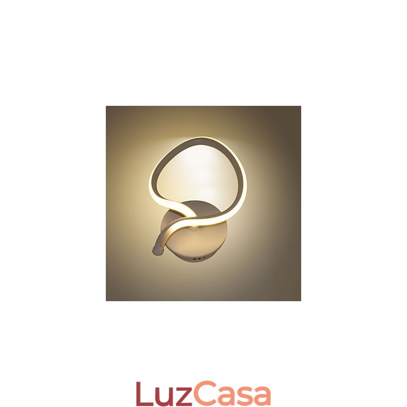 Luminária de parede moderna minimalista, luminária de cabeceira criativa para corredor, iluminação de alumínio