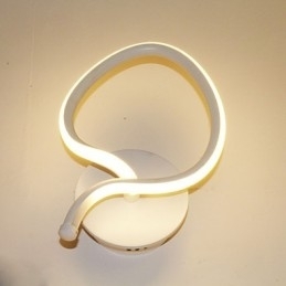 Luminária de parede moderna minimalista, luminária de cabeceira criativa para corredor, iluminação de alumínio