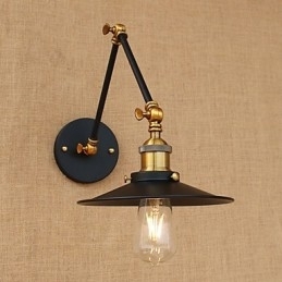 Luminária de parede industrial vintage de latão, luminária de parede, iluminação doméstica, decoração interna, luminária de parede