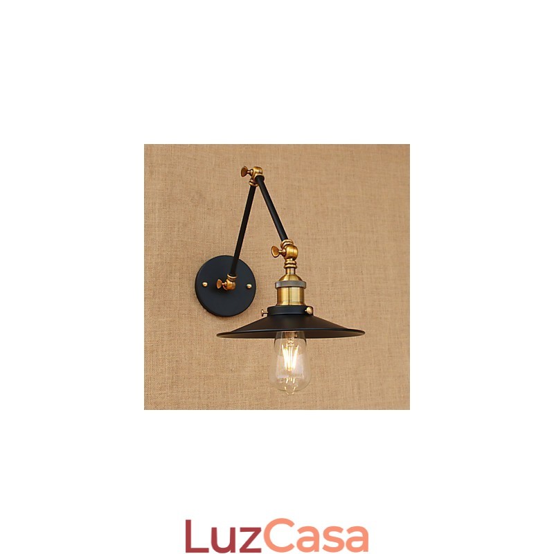 Luminária de parede industrial vintage de latão, luminária de parede, iluminação doméstica, decoração interna, luminária de parede