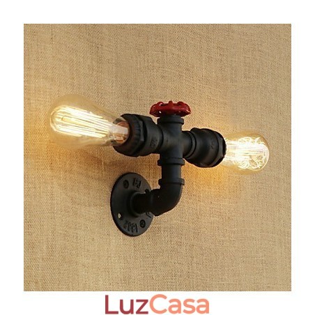 Recurso de pintura retrô country para arandelas de parede de luz ambiente estilo mini