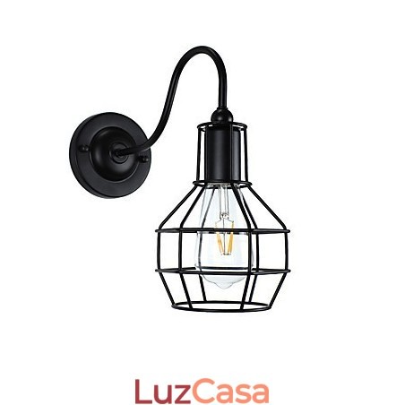 Luminária de parede Arandelas de parede Luminária de parede de ferro Lâmpada de parede sabre de luz preta muda na parede Luminária de parede Arandelas de parede Luminária de parede de ferro Lâmpada de parede sabre de luz preta muda na parede