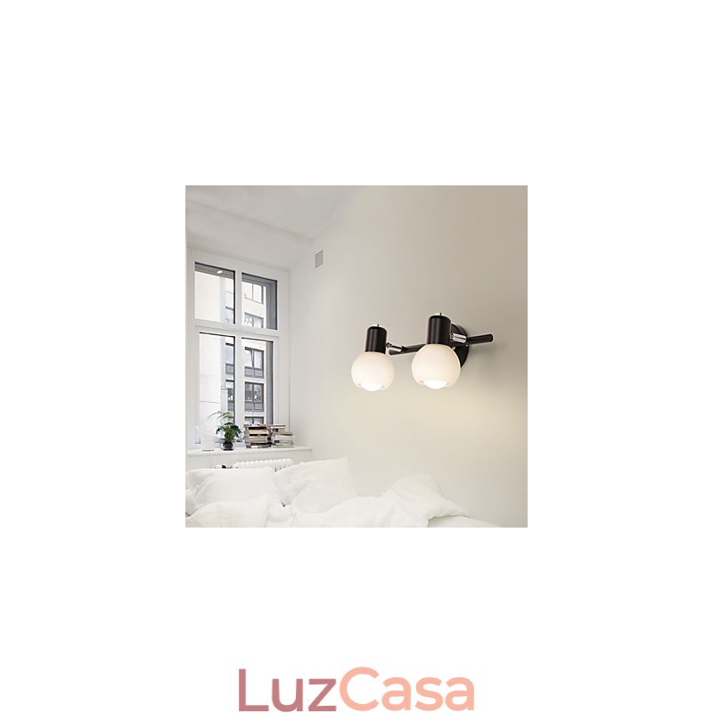 Luminária de parede galvanizada rústica Lodge para iluminação de banheiro Downlight