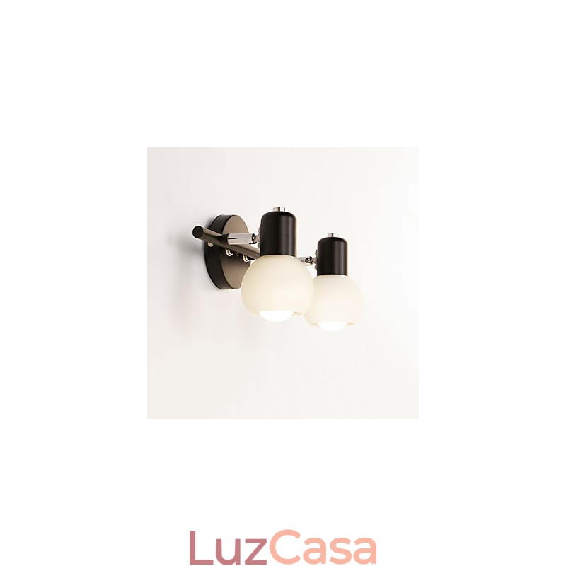 Luminária de parede galvanizada rústica Lodge para iluminação de banheiro Downlight