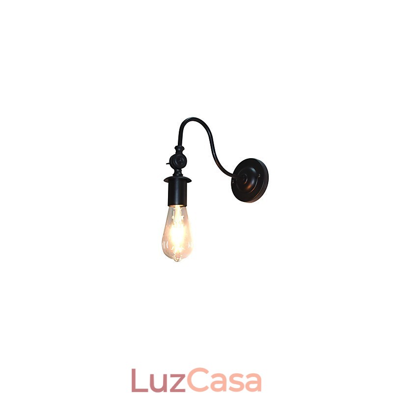 Luminária de parede de ferro Buzz Light Wall Lamp Dumb Black Lightsaber Lamp On Wall