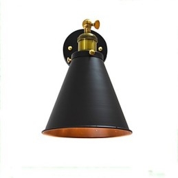 Luminária de parede de ferro simples Light Buzz Paint Lâmpada de sabre de luz preta muda na parede