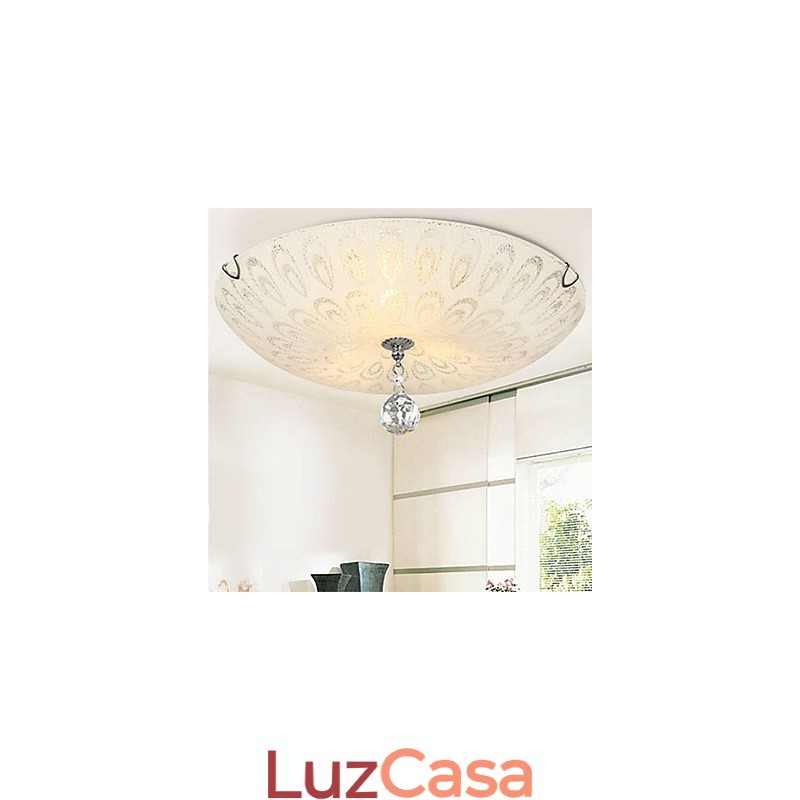 Montagem embutida de cristal