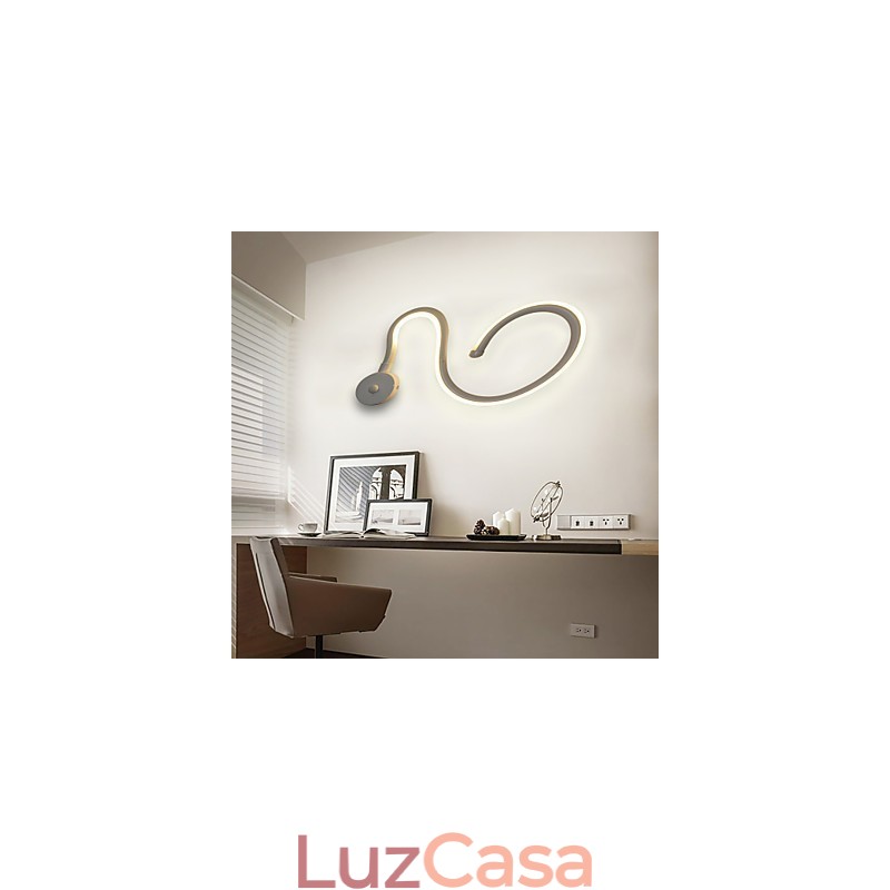 Luminária de cabeceira moderna e minimalista para quarto, luminária de parede para sala de estar, corredor e escadas