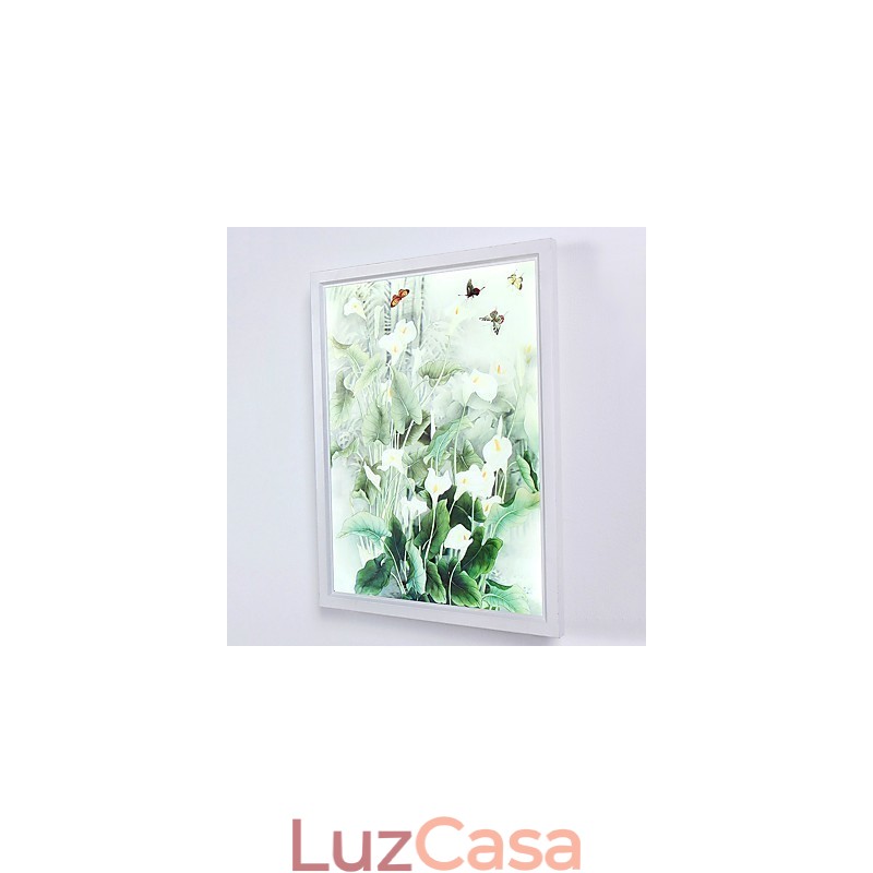 Pintura moderna contemporânea integrada, recurso de pintura contemporânea para arandelas de parede com luz ambiente