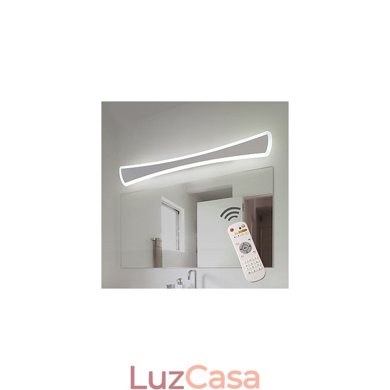 Luminária de parede com dimerização sem eletrodos, moderna, contemporânea, integrada, outros recursos para estilo mini, arandelas de parede com luz ambiente, luminária de parede