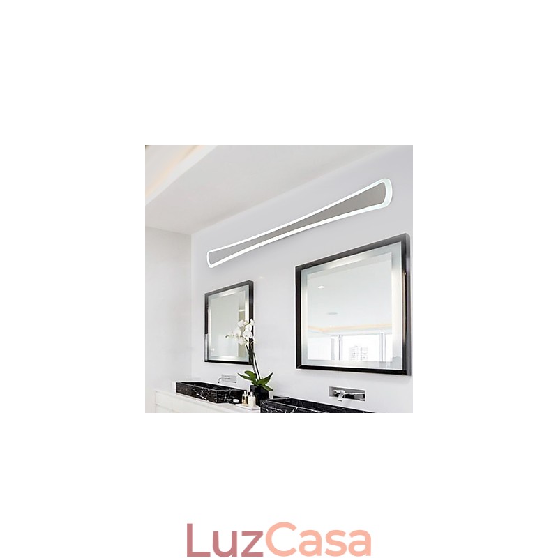 Luminária de parede com dimerização sem eletrodos, moderna, contemporânea, integrada, outros recursos para estilo mini, arandelas de parede com luz ambiente, luminária de parede