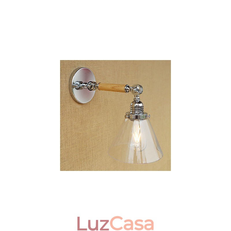 Recurso moderno contemporâneo country retrô galvanizado para luz ambiente de braço oscilante