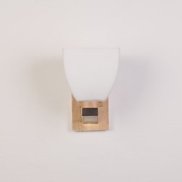 Luminária de parede simples, abajur de mesa de cabeceira com cúpula de vidro e madeira maciça para quarto, cômoda, sala de estar, quarto de bebê, dormitório universitário, mesa de centro, estantes de livros