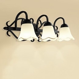 Luminária de parede galvanizada rústica Lodge para iluminação de banheiro Downlight